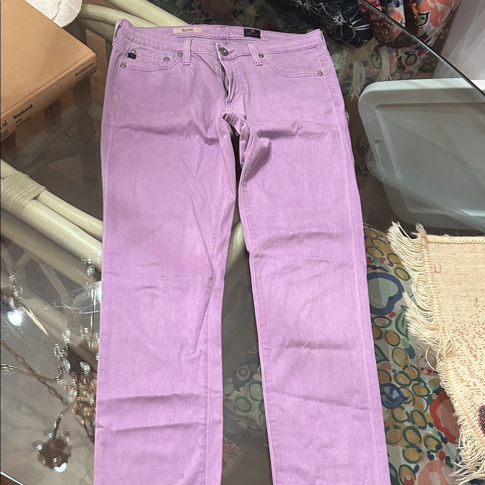 AG Adriano Goldschmied Women's Cigarette Leg in dusty Lavender